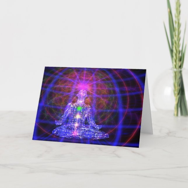 Cartão do homem da meditação - 5x7 (Frente)
