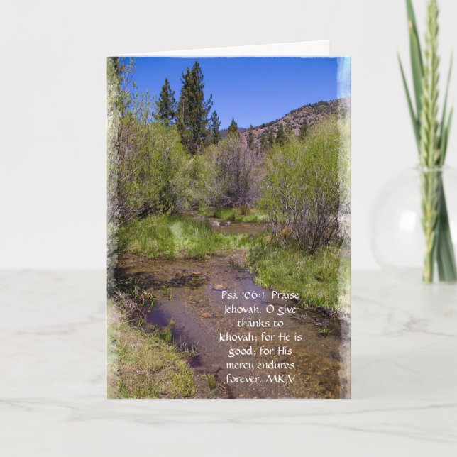 Cartão do incentivo do 106:1 do salmo (Frente)