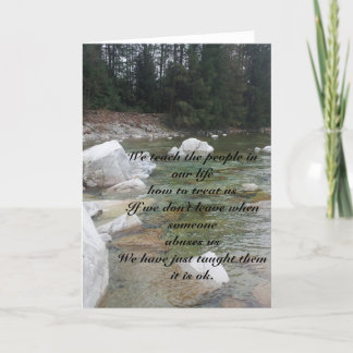 Cartão do incentivo do abuso doméstico