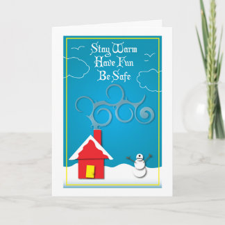 Cartão do inverno de Snowclops