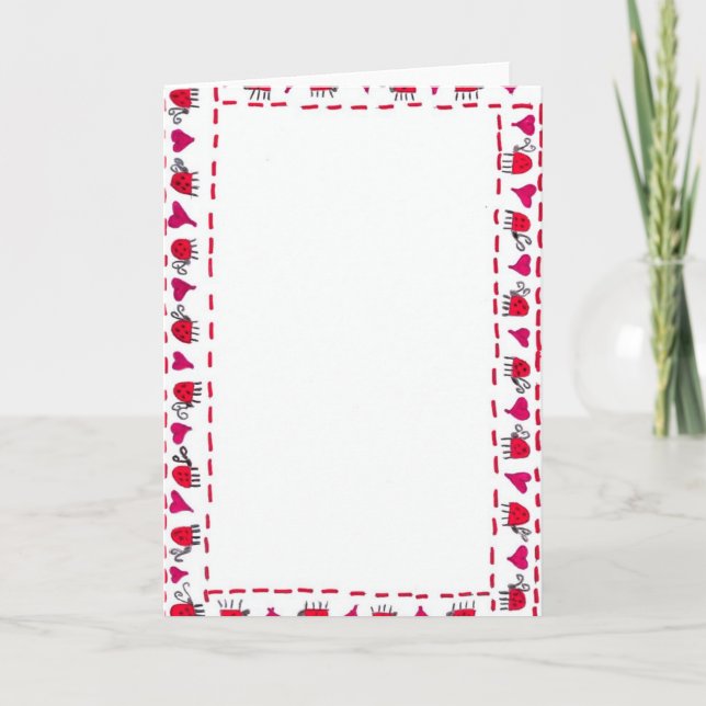 cartão do joaninha (Frente)