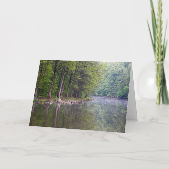 Cartão do lago forest (Frente)