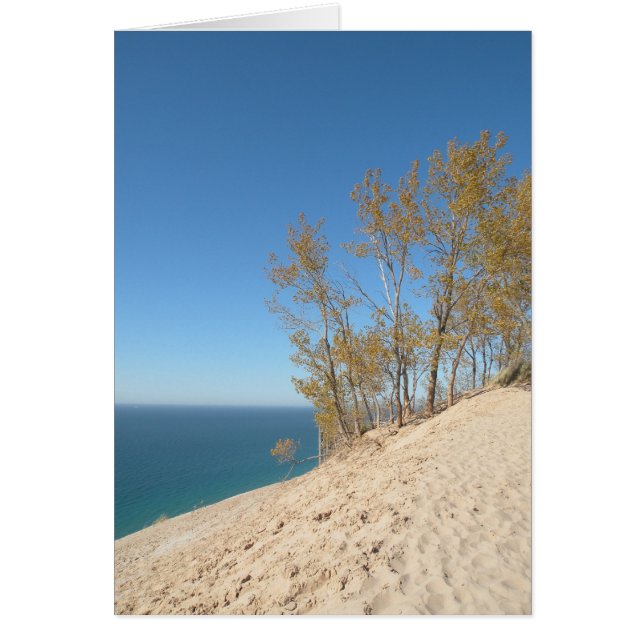 Cartão do Lago Michigan, Sleeping Bear Dunes (Frente)