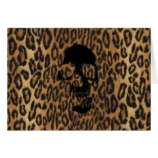 Cartão do leopardo do punk