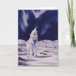 Cartão do lobo branco