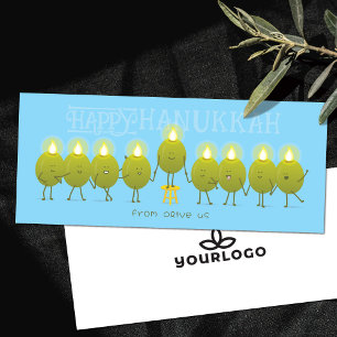 Cartão do Logotipo Corporativo da Menorá de Hanukk