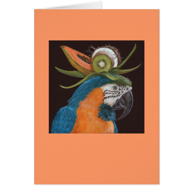 cartão do macaw (Frente)
