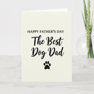 Cartão do Melhor Momento de Papai Cachorro