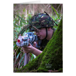 Cartão do menino de Nerf