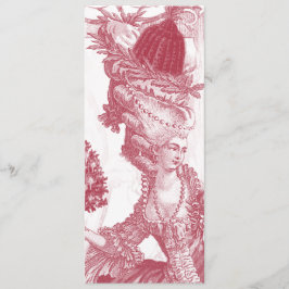 Cartão do menu de Joyeux Noel (vermelho)