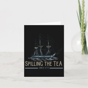 Cartão Do Mês De Julho Que Esfaqueia O Chá Desde 1773 Qua