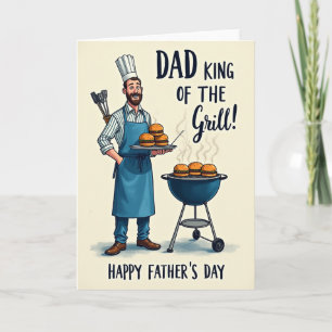 Cartão do Momento do Dia dos Pais Grill Master