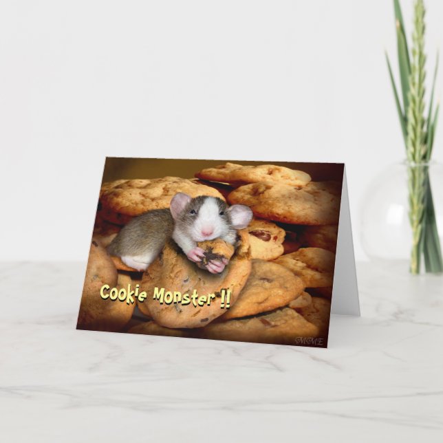 Cartão do monstro do biscoito (Frente)