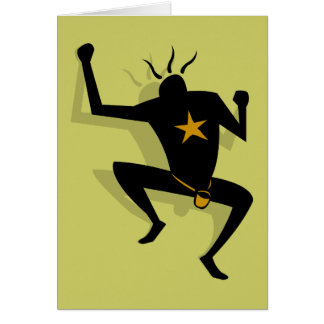 Cartão do montanhista da sombra