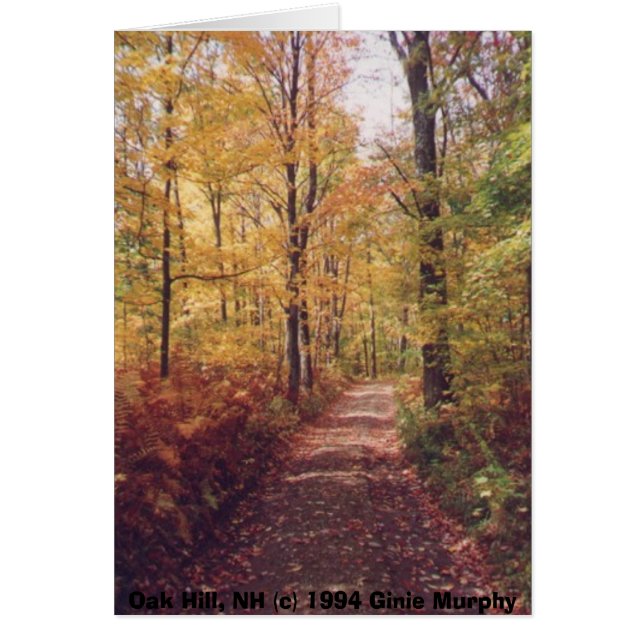 Cartão Do "monte na queda, Loudon carvalho, NH " (Frente)