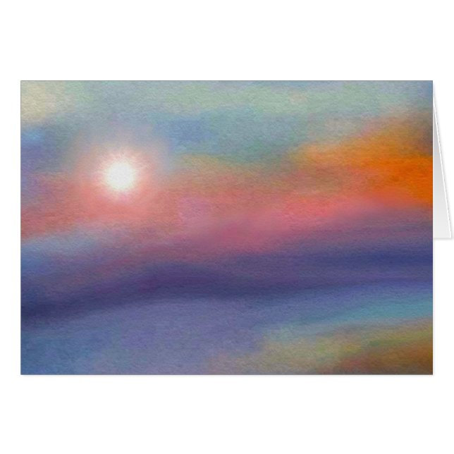 Cartão do nascer do sol do Ani de Modeh (Frente horizontal)