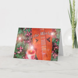 Cartão do Natal do Dulcimer da montanha