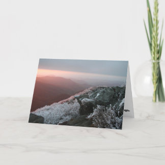 Cartão do Natal do gelo do Rime