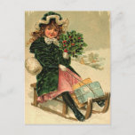 Cartão do natal vintage<br><div class="desc">Cartão bonitos do Natal do Victorian! Porte postal de harmonização Look for! Todas as imagens restauradas lovingly para a melhor qualidade de impressão! Fácil personalizar!</div>