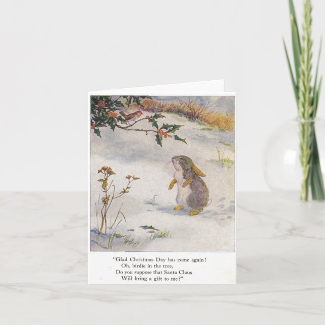 Cartão do natal vintage (Frente)