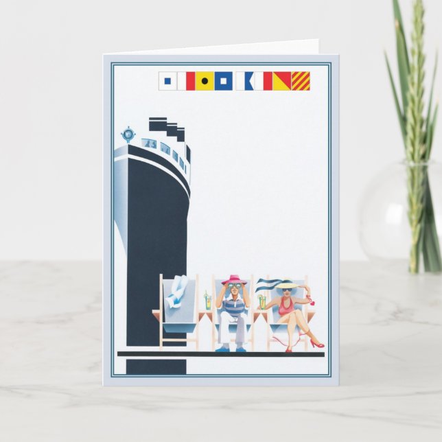 Cartão © do navio Ahoy (Frente)