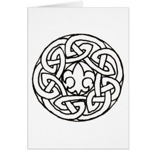 Cartão do nó do escuteiro de menino