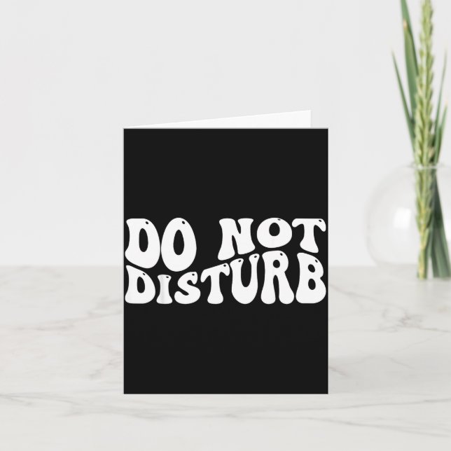 Cartão Do Not Disturb  (Frente)