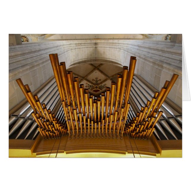 Cartão do órgão de Ulm Munster (Frente Horizontal)