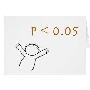 cartão do P-valor para estatísticos