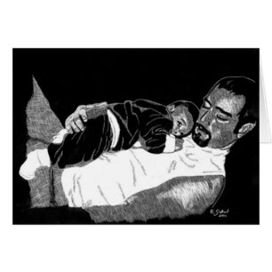 Cartão do pai e do filho