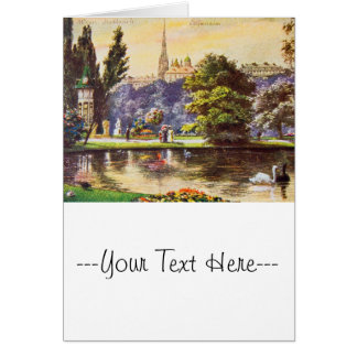Cartão do parque de Viena do vintage