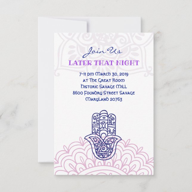 Cartão do Partido Aqua HEMSA para Beth (Frente)