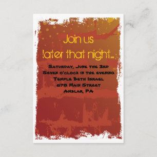 Cartão do Partido do Bar de Basquete Mitzvah