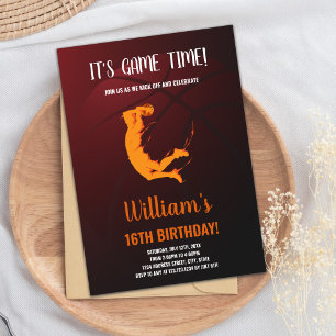 Cartão do Partido Esportivo para Meninos Editáveis