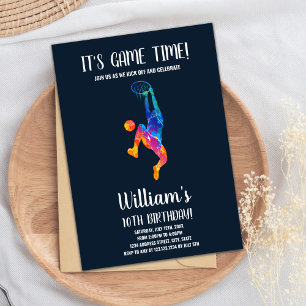 Cartão do Partido Esportivo para Meninos Editáveis