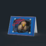 Cartão do pássaro do amor do Natal feliz<br><div class="desc">Cartão do pássaro do amor do Natal feliz. Eu tomei uma imagem de meu pássaro do amor para este.</div>