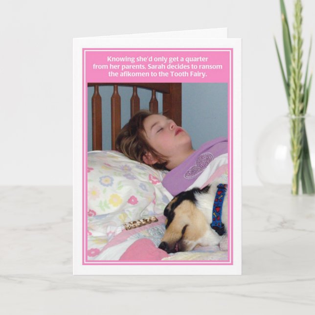 Cartão do Passover da fada de dente do resgate de (Frente)