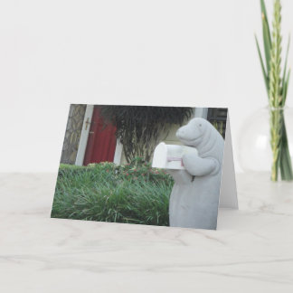 Cartão do peixe-boi