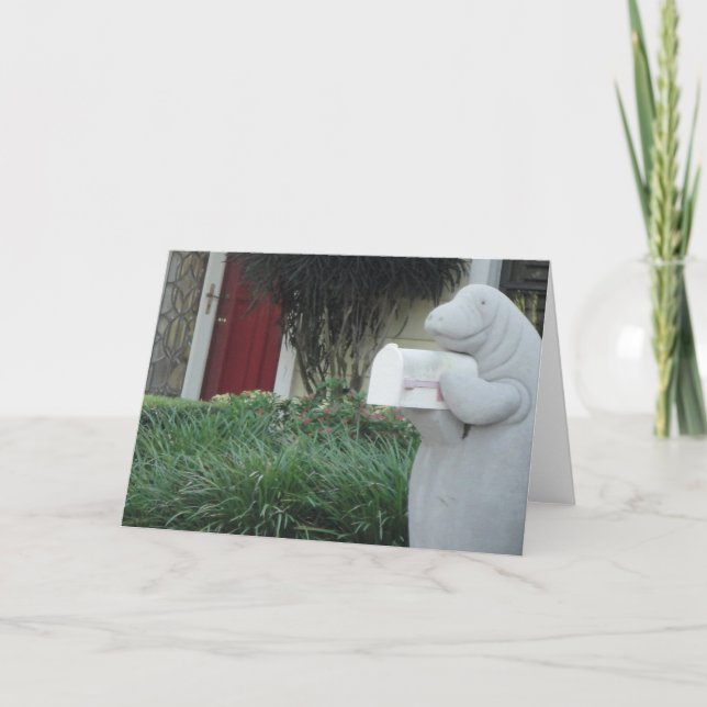 Cartão do peixe-boi (Frente)