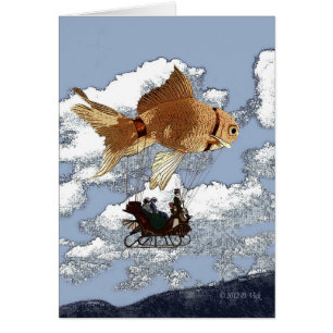 Cartão do peixe dourado