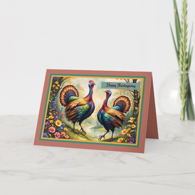 Cartão do Peru do Dia de Ação de Graças (Frente)