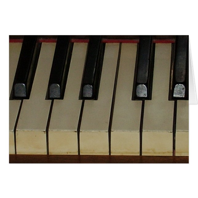 Cartão do piano (Frente Horizontal)
