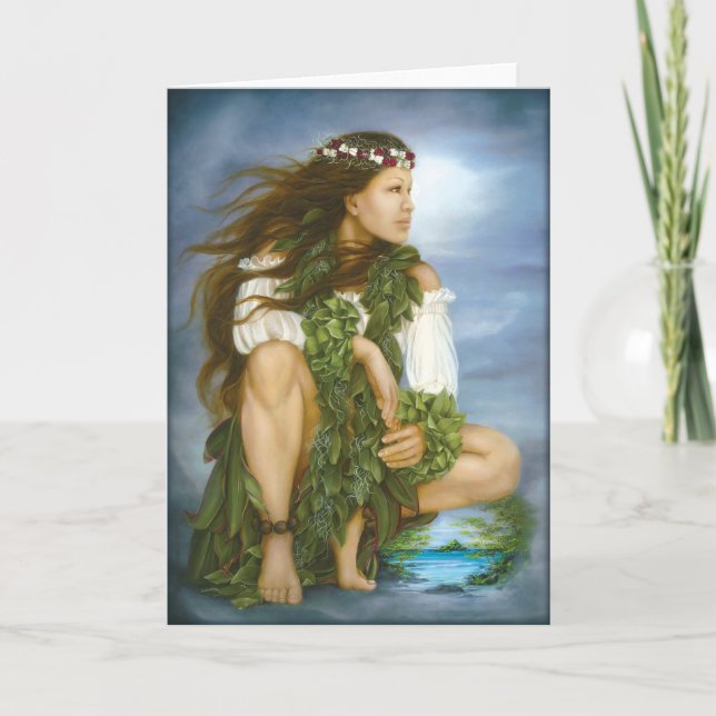 Cartão Do "pintura a óleo de No'ono'o Ka" por Lori (Frente)