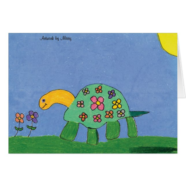 Cartão do poder da tartaruga (Frente Horizontal)