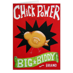 Cartão do poder do pintinho