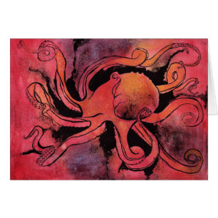 Cartão do polvo