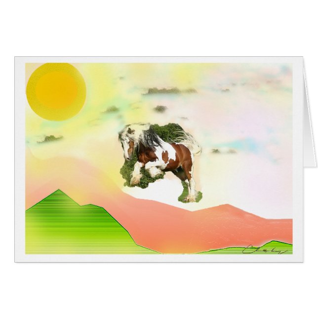 Cartão do pônei de Colin Barclay (Frente Horizontal)