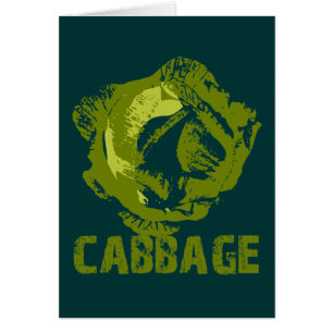 Cartão do pop art da couve