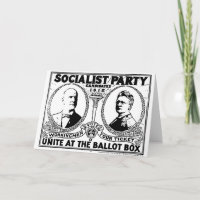 Cartão do poster da campanha de Eugene Debs