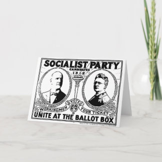 Cartão do poster da campanha de Eugene Debs